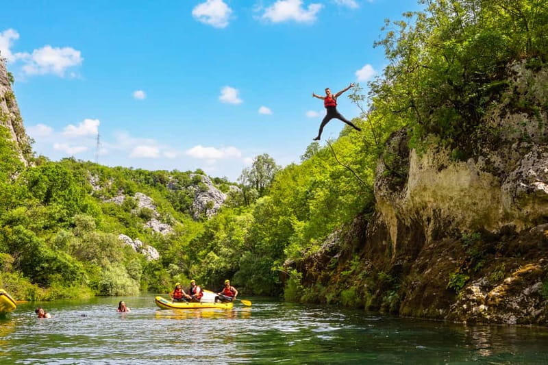 From Split/Šestanovac: Whitewater Rafting on Cetina River - The scenery is as important as the rapids
