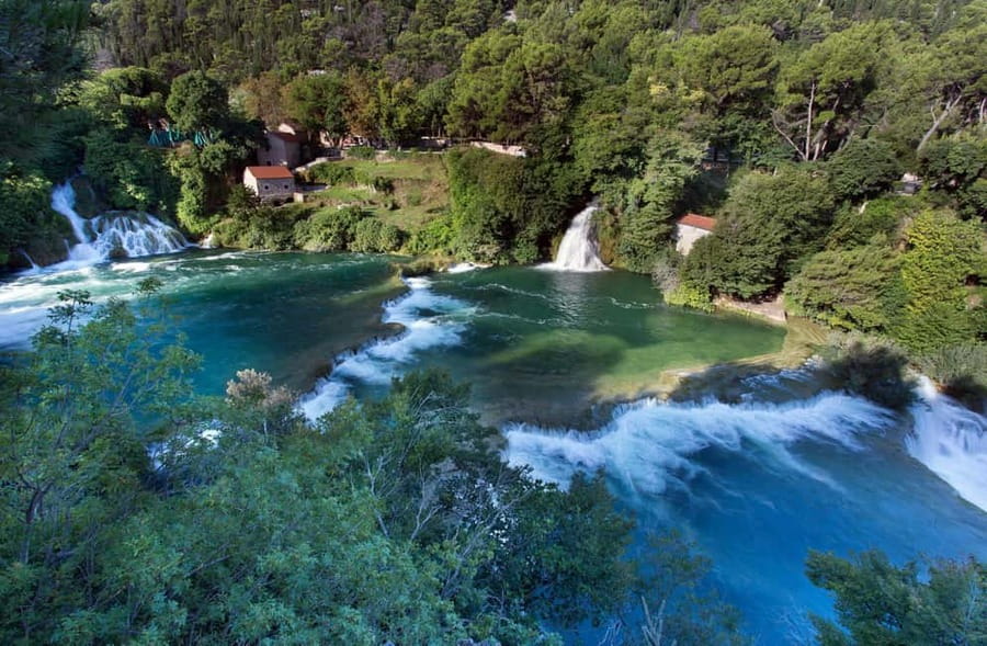 From Split & Trogir: Krka Waterfalls and Primošten - The Ride from Split or Trogir