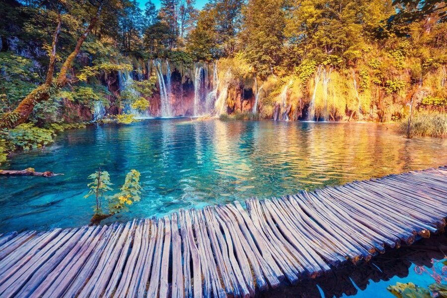From Split/Trogir/Omiš: Plitvice Lakes Guided Group Tour - Three pickup choices and a long coach ride
