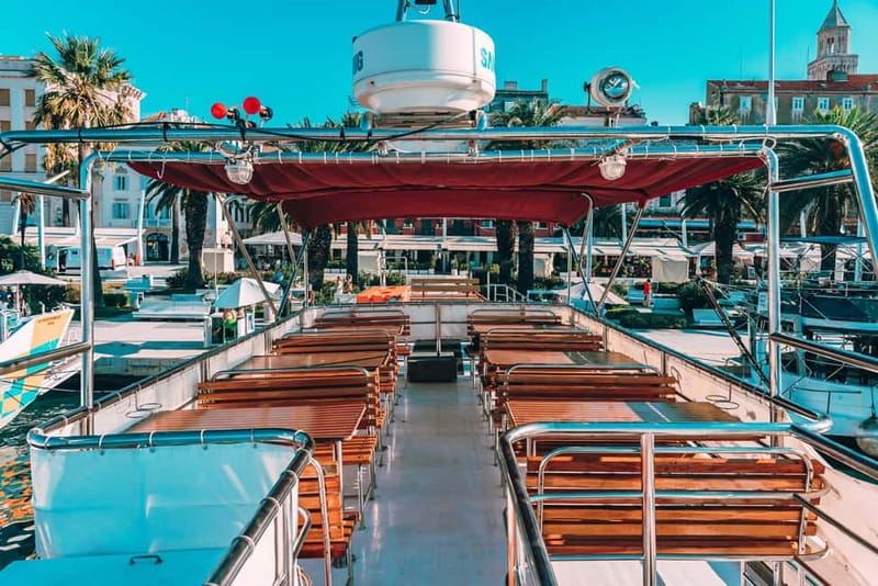 From Trogir: Blue Lagoon & Šolta Cruise with Lunch & Drinks - Leaving Trogir aboard the Solo