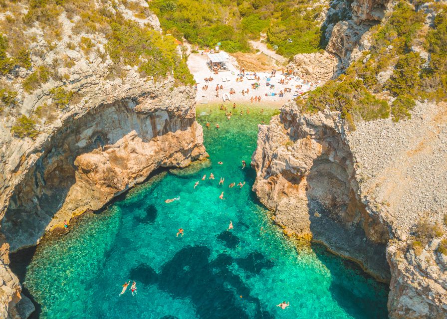 From Trogir or Split: Full-Day Blue Cave & Hvar Island Tour - Stiniva Cove and the wave-shaped coast of Vis
