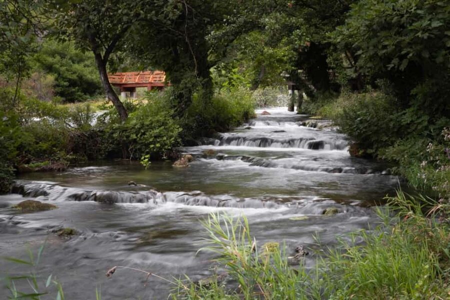 From Trogir, Seget & Okrug: Krka Waterfalls Culture Tour - The boat ride through Skradin