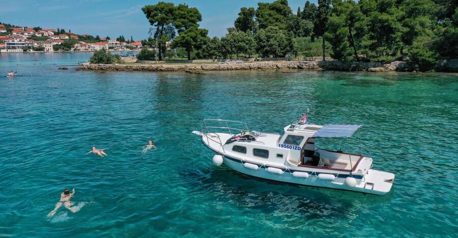 From Zadar: Private Boat Tour to Croatian Islands - Leaving Zadar and seeing the city from offshore