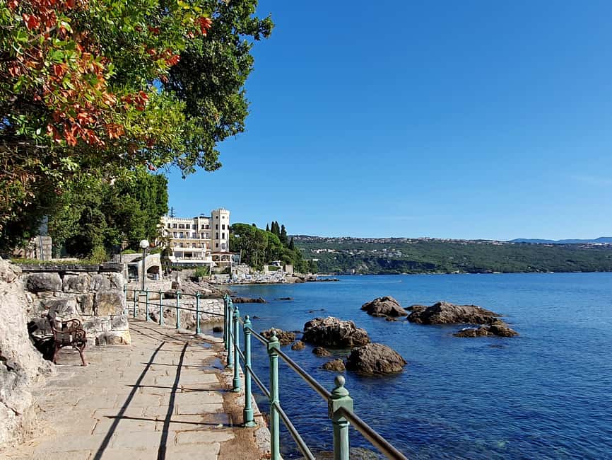 From Zagreb: Opatija, Rijeka & Kastav Mediterranean Day Tour - Rijeka begins with a fortress above the bay