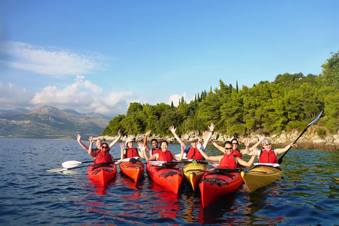 Full Day Kayaking and Snorkeling to Green Cave with GoPro photos - From Gruž Harbor to Lopud by ferry