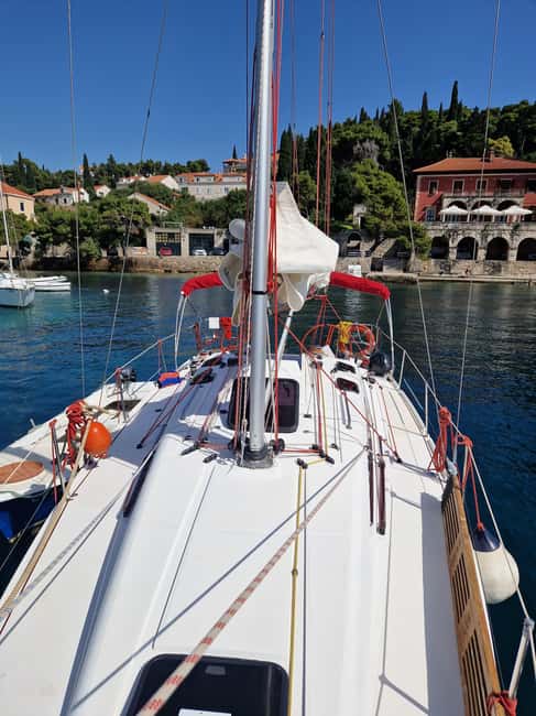 Full Day Private Sailing Tour of Cavtat and Dubrovnik - Lopud and the sandy shore at Sunj Beach