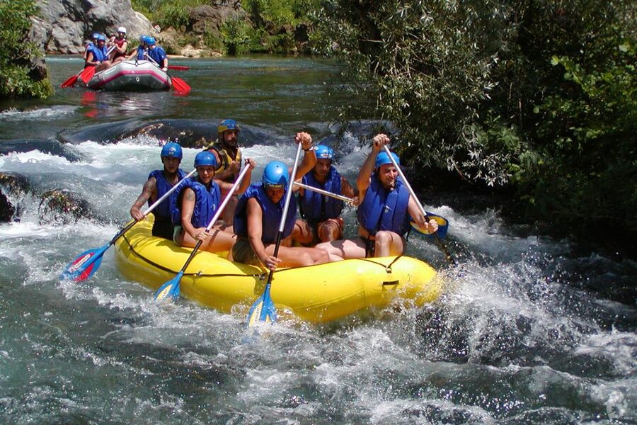 Half-Day Cetina River Rafting - The safety talk and first paddle strokes