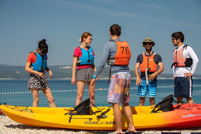 Half-Day Small-Group Kayaking Tour in Makarska - Reaching Nugal Beach and the swimming stop