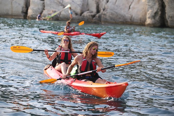 Half-Day Split Sea Kayak Adventure - The beach stop: swim, snorkel, or simply rest