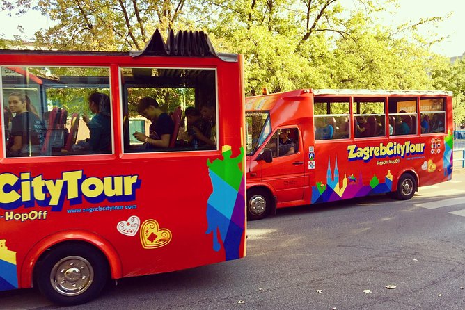 Hop On Hop Off Panoramic bus - Zagreb City Tour - Cathedral of Zagreb and Ban Jelačić Square