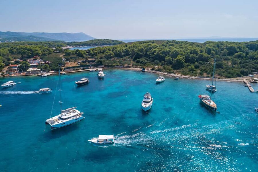 Hvar: Sunset and Pakleni Islands with a Speed Boat - A 30-minute swim at Mlini and Ždrilca