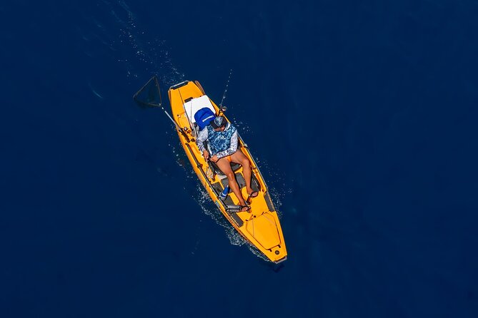 Kanjac Kayak Fishing Cavtat - Searching for fish with a Lowrance fishfinder
