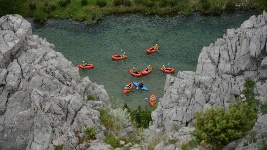 Kaštel Žegarski: Zrmanja River Packrafting - The 30-minute swimming and rest break