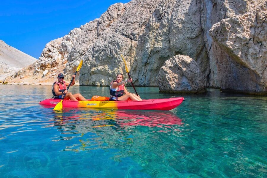 Kayak and Via Ferrata Adventure - Beriknica Beach and the first pause