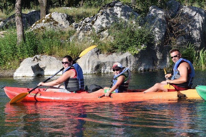 Kayak on the Gacka River - Standard kayaks, not transparent ones