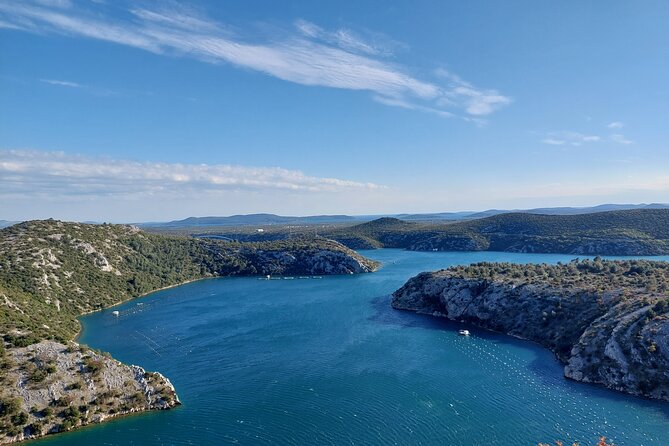 Kayaking and mussels tasting at Krka River estuary-private tours - Paddling out from Zaton into the estuary