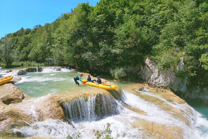 Kayaking on Upper Mreznica River - Slunj, Croatia - Getting to the river and preparing for the first falls