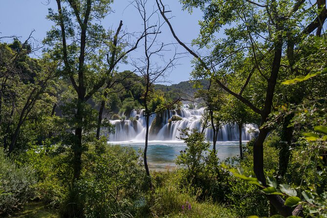 Krka Waterfalls with 30min river cruise from Split or Kaštela - Skradin gives you the day’s swimming option