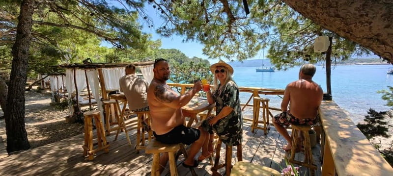 Makarska: 3-island Speedboat Cave & Blue Lagoon Tour - Zirje Beach closes the swimming portion on Brač