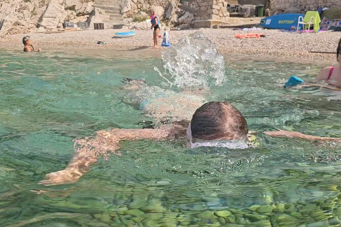 Makarska: 3 Island Speedboat Tour with Little Blue Cave & Lagoon - Zečevo’s Blue Lagoon is the color stop