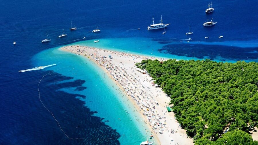 Makarska: Golden Horn, Bol, Hvar & Paklinski Islands Tour - Hvar town, food, lanes, and Fortica views