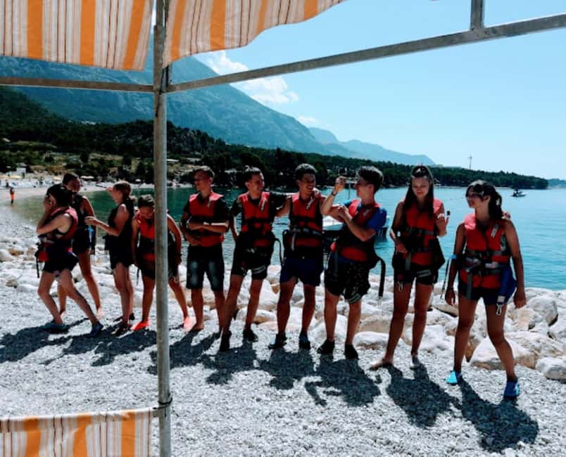 Makarska: Parasailing Experience - MPL Nautika - Taking off from Makarska harbor