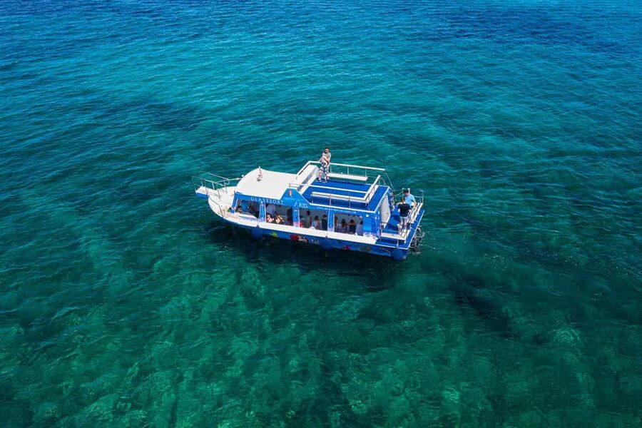 Medulin: Glass Boat Tour Experience to Kamenjak with Mermaid - Leaving Medulin Harbour for the archipelago