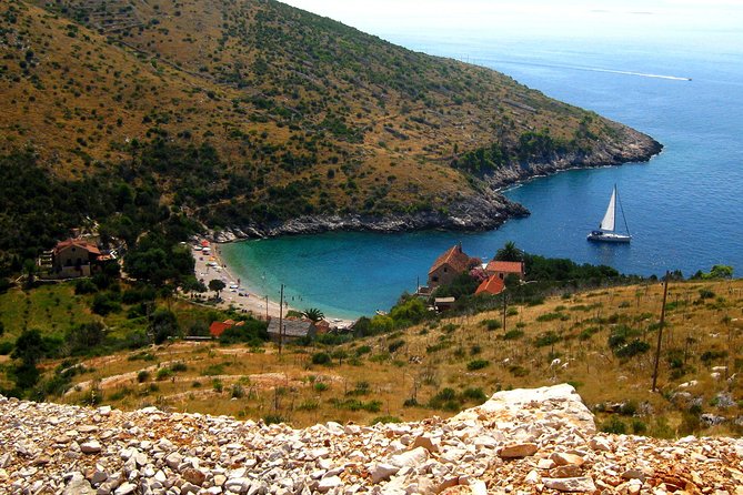 Mesmerizing Hvar speed boat tour with optional wine tasting - Dubovica Beach and the south coast views