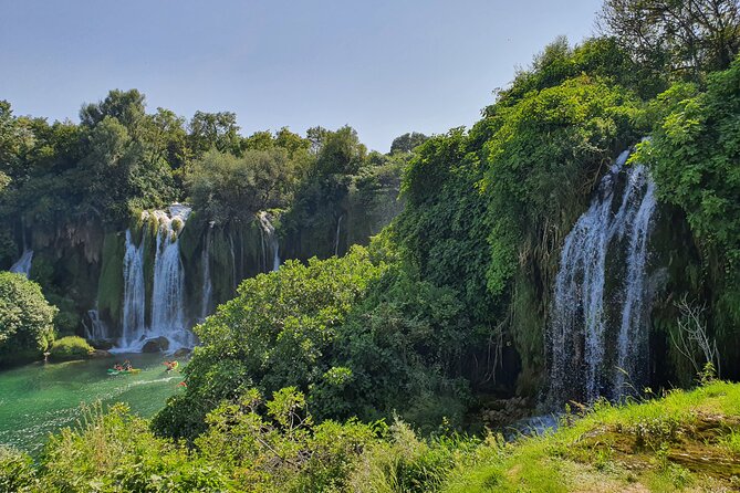 Mostar And Kravica Waterfalls Private Tour From Dubrovnik - Kravica Waterfalls and the hour by the water