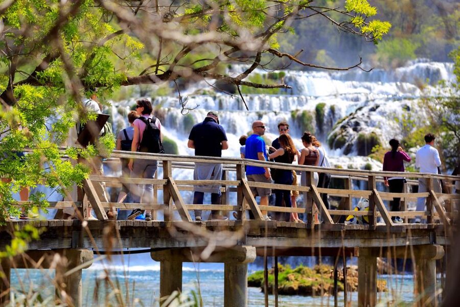 NP Krka tour with Boat Ride and Swimming in Skradin town - Taking the 30-minute boat to Skradin
