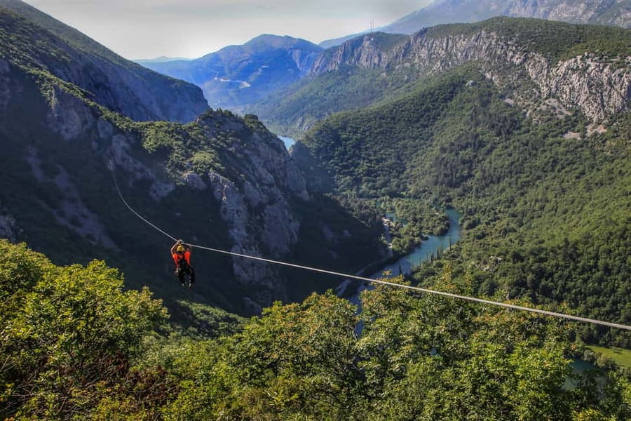 Omiš: 3-Hour Cetina Canyon Zipline Experience - The uphill walk changes the pace