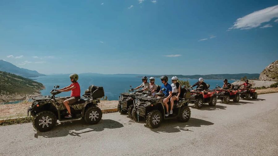 Omiš/Split Expedition: 65 km Quad Tour to Hidden Waterfalls - Swimming at Male Gubavica waterfall