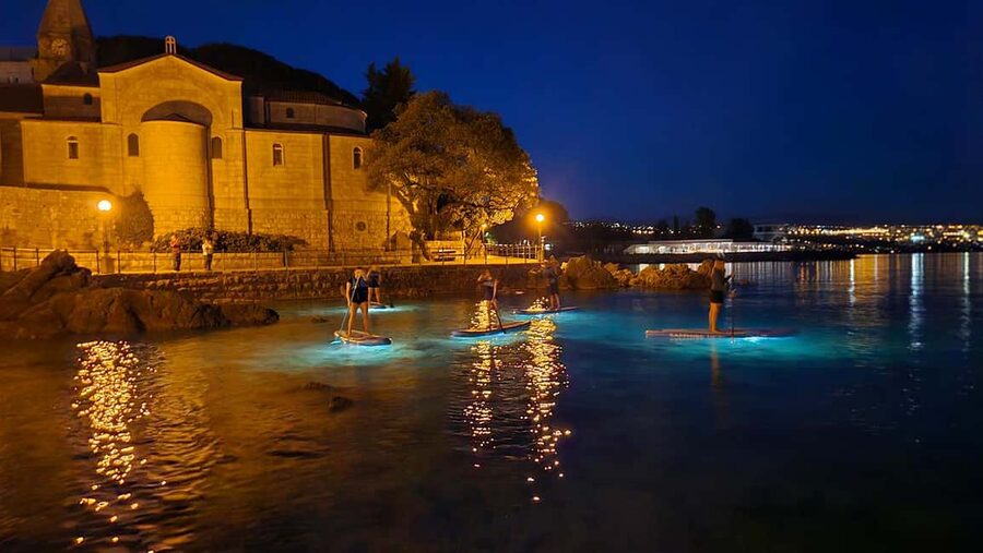 Opatija: Guided SUP Paddleboarding Adventure at Night - Key points to know before you book
