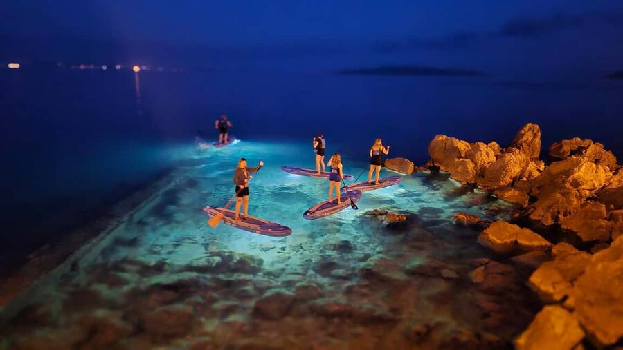 Opatija: Guided SUP Paddleboarding Adventure at Night - Learning SUP without needing previous experience