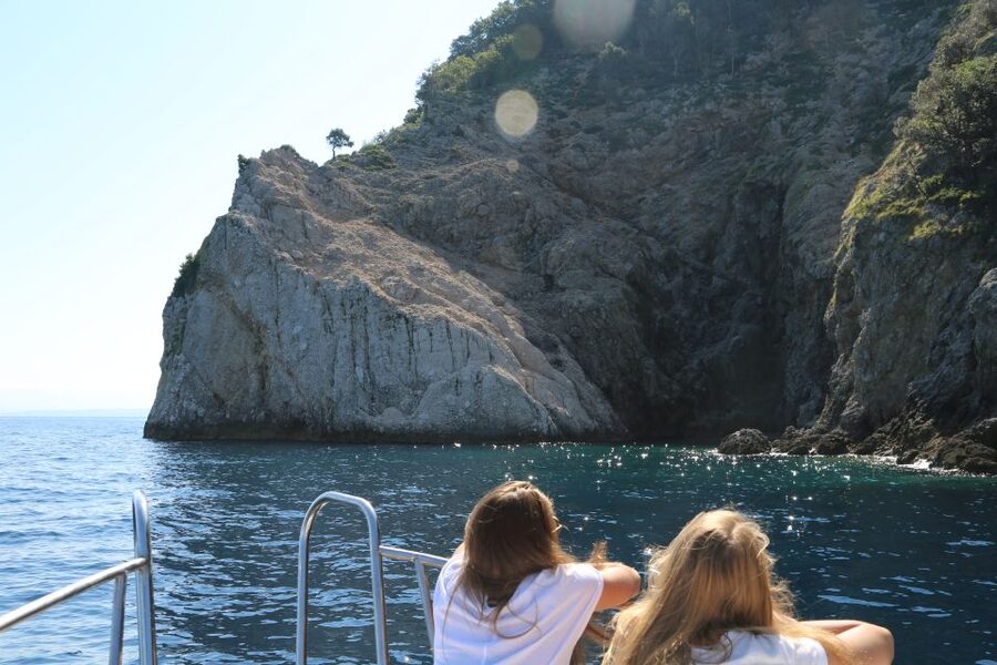 Opatija/Lovran: Boat Trip to Secluded Beaches on Island Cres - Crossing Kvarner Bay toward northern Cres