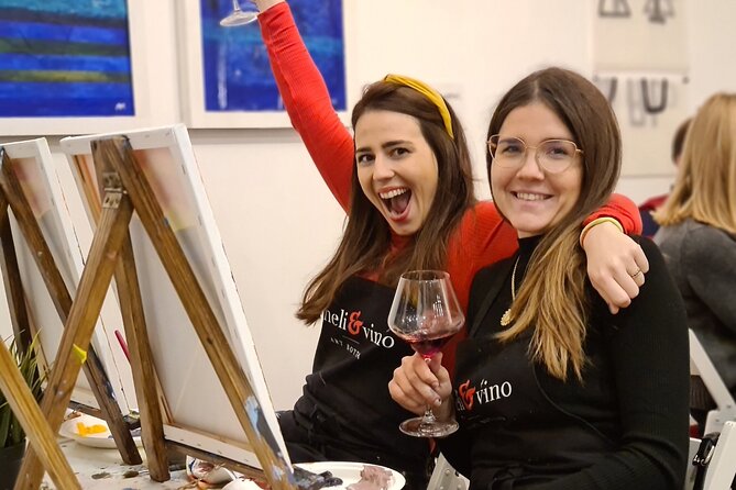 Painting party at Art Bottega - Paint & Wine Studio in Rijeka - What happens during the two-and-a-half-hour session