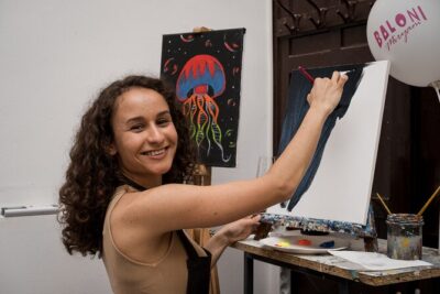 Painting party at Art Bottega – Paint & Wine Studio in Rijeka
