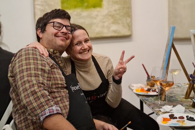 Painting party at Art Bottega - Paint & Wine Studio in Zagreb - Group size, timing, and language
