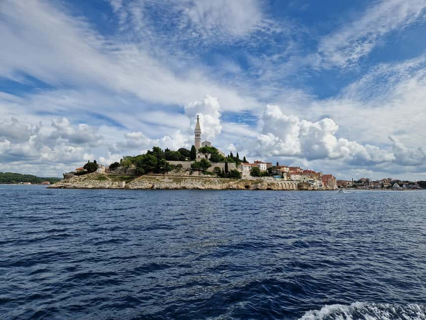 Poreč: Boat tour to Rovinj with lunch and drinks - Key points at a glance