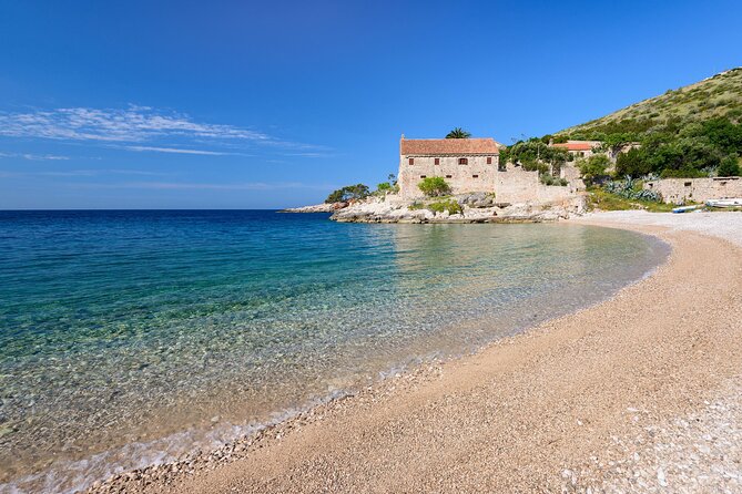 Private Tour of Red rocks, Pakleni Islands and Hvar's Southern Beaches - Lucisca Beach and its clear water