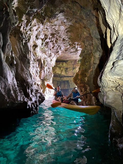 Pula: 3-hrs Kayak, Cliffs & Snorkeling Small Group Adventure - Paddling past coves, rocks, and little caves
