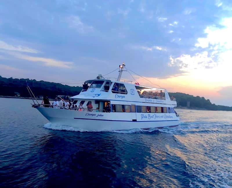 Pula: Brijuni National Park Cruise, Lunch and Fažana Beach - From Pula Harbour aboard the Europa