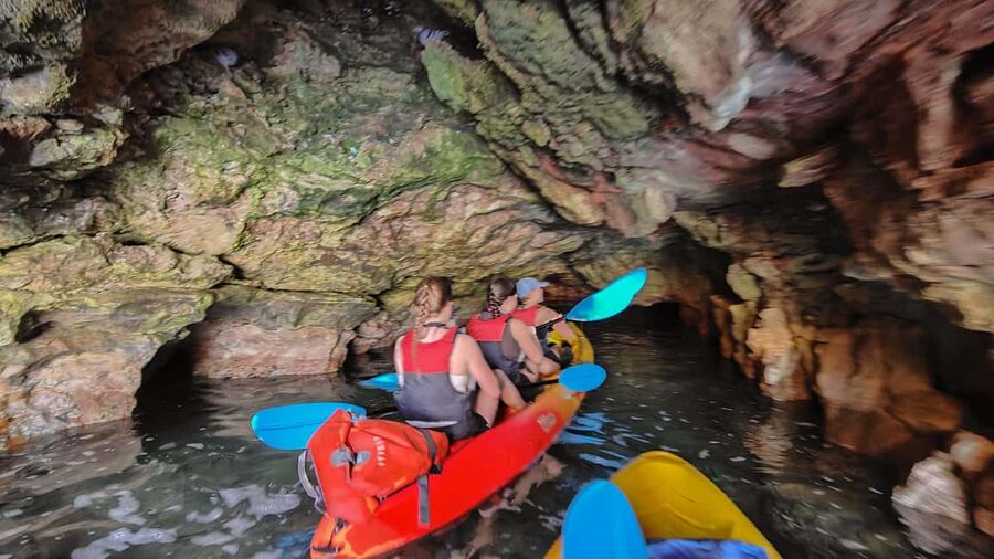 Pula: Cave Kayak Tour, Snorkeling and Island Jumping - Snorkeling in clear water
