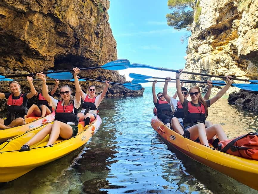 Pula: Cave Kayak Tour, Snorkeling and Island Jumping - Starting at Ambrela Beach