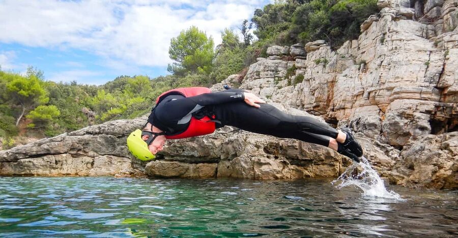 Pula: Coasteering Adventure with Guide and Photos - Sea caves, cracks, and a small canyon