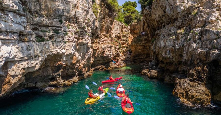 Pula: Kayak Adventure with Cave & Island Snorkeling - Key points at a glance