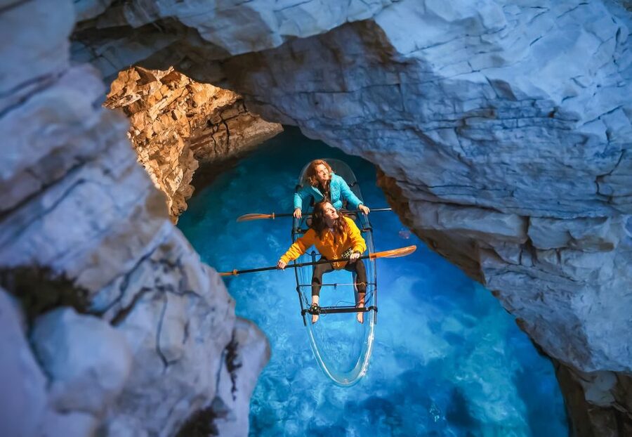 Pula: Night-Time Sea Kayaking Tour in Transparent Kayak - What you may see beneath the LED lights