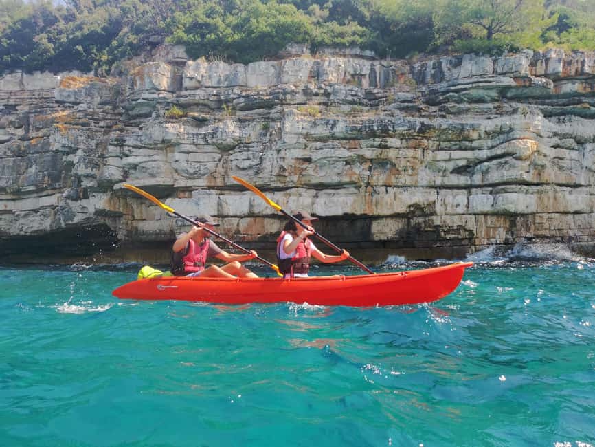 Pula: Sea Adventure – Boat, Kayak, Snorkeling & Cliff Jumps - Snorkeling, swimming, and the secluded beach stop