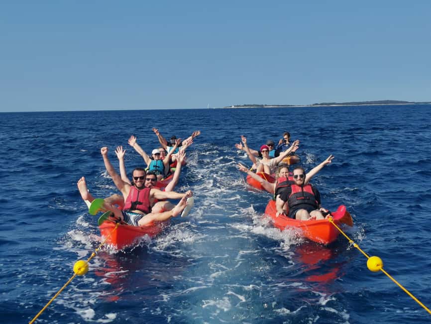 Pula: Sea Adventure – Boat, Kayak, Snorkeling & Cliff Jumps - Cliff jumping for an optional burst of adrenaline
