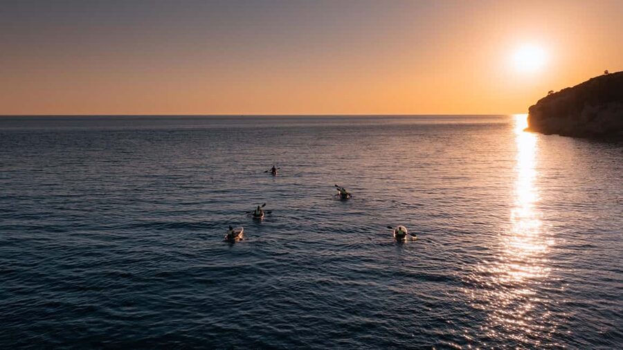Pula:Sunset Kayak tour with glowing transparent kayak - Meeting at Stoja Beach before sunset